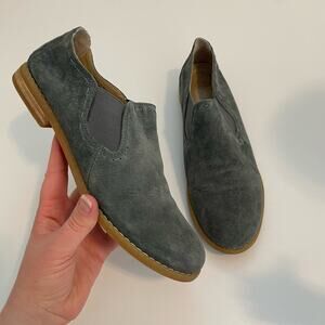 Hush Puppies Women's Size 9 Wide Blue Suede Loafers